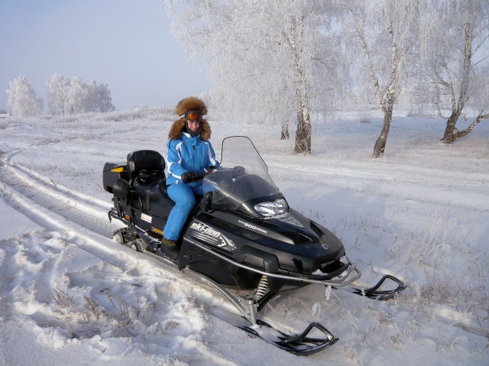 Катание на снегоходах в Новосибирске