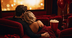 Романтическое свидание в кинотеатре