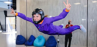 Полёт в аэротрубе