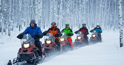 Катание на снегоходах